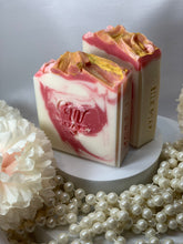 Load image into Gallery viewer, Red Rose Silk Soap (New)