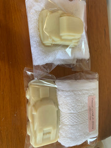 Mens Car Soaps Gift pack - Honey, Milk and Oatmeal Soap with wash cloth