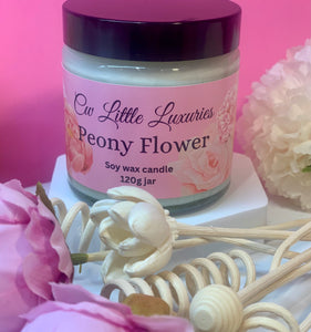 Peony Flowers Candle