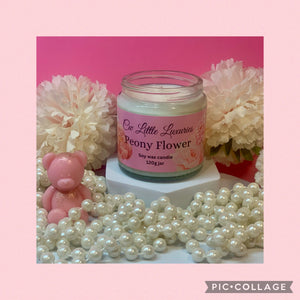 Peony Flowers Candle