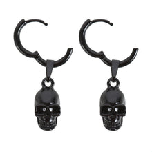 Load image into Gallery viewer, Goth style skull earrings