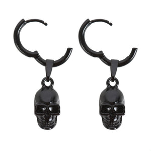 Goth style skull earrings