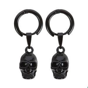 Goth style skull earrings