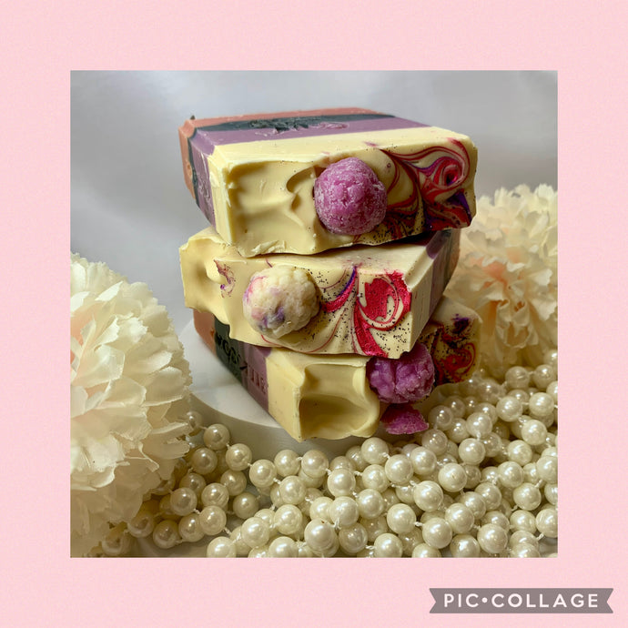 Raspberry Cream Silk Soap
