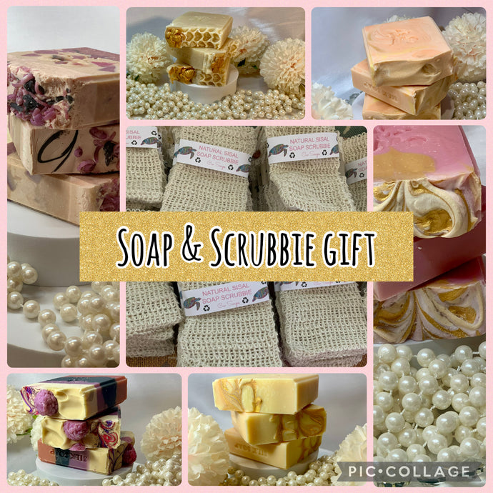Soap And Scrubbie Gift Set