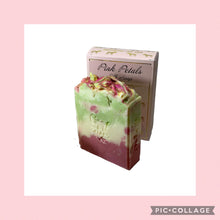 Load image into Gallery viewer, Pink Petals Silk Soap (Cherry Blossom, Mimosa, Jasmine)