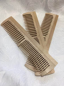Natural Wood Comb - Take the static out of combing