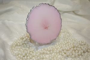 Pink Drinks Coasters Gift Set (4)with a hidden pearl in each coaster
