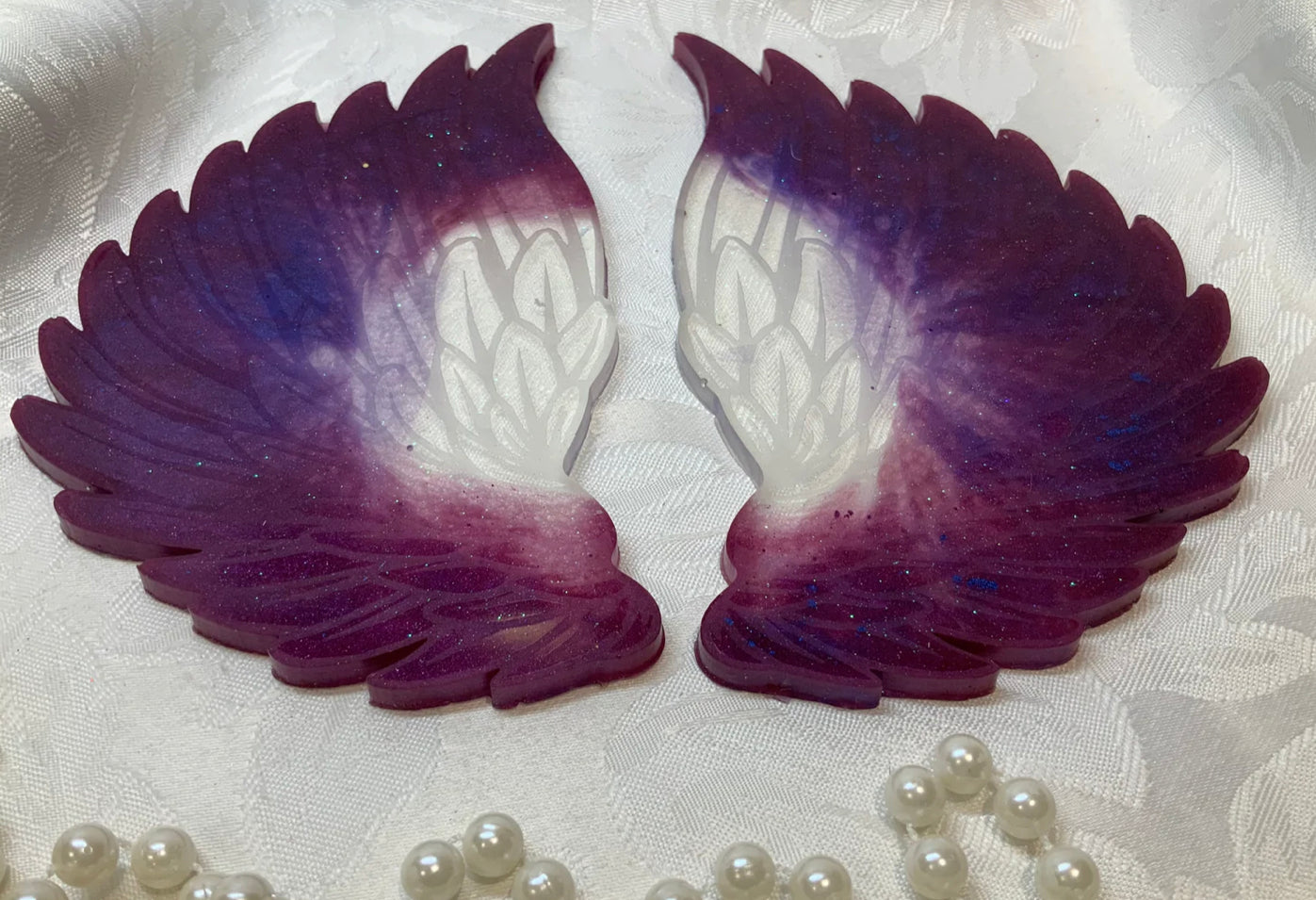 Angel Wings Coaster Set (2) Purple