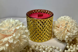 Royal Gold Geo Candle