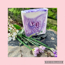 Load image into Gallery viewer, Lavender Swirl Soap Bar