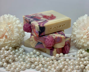 Raspberry Cream Silk Soap