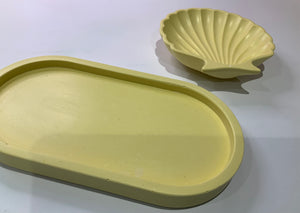 Yellow sunshine oval eco resin Coaster