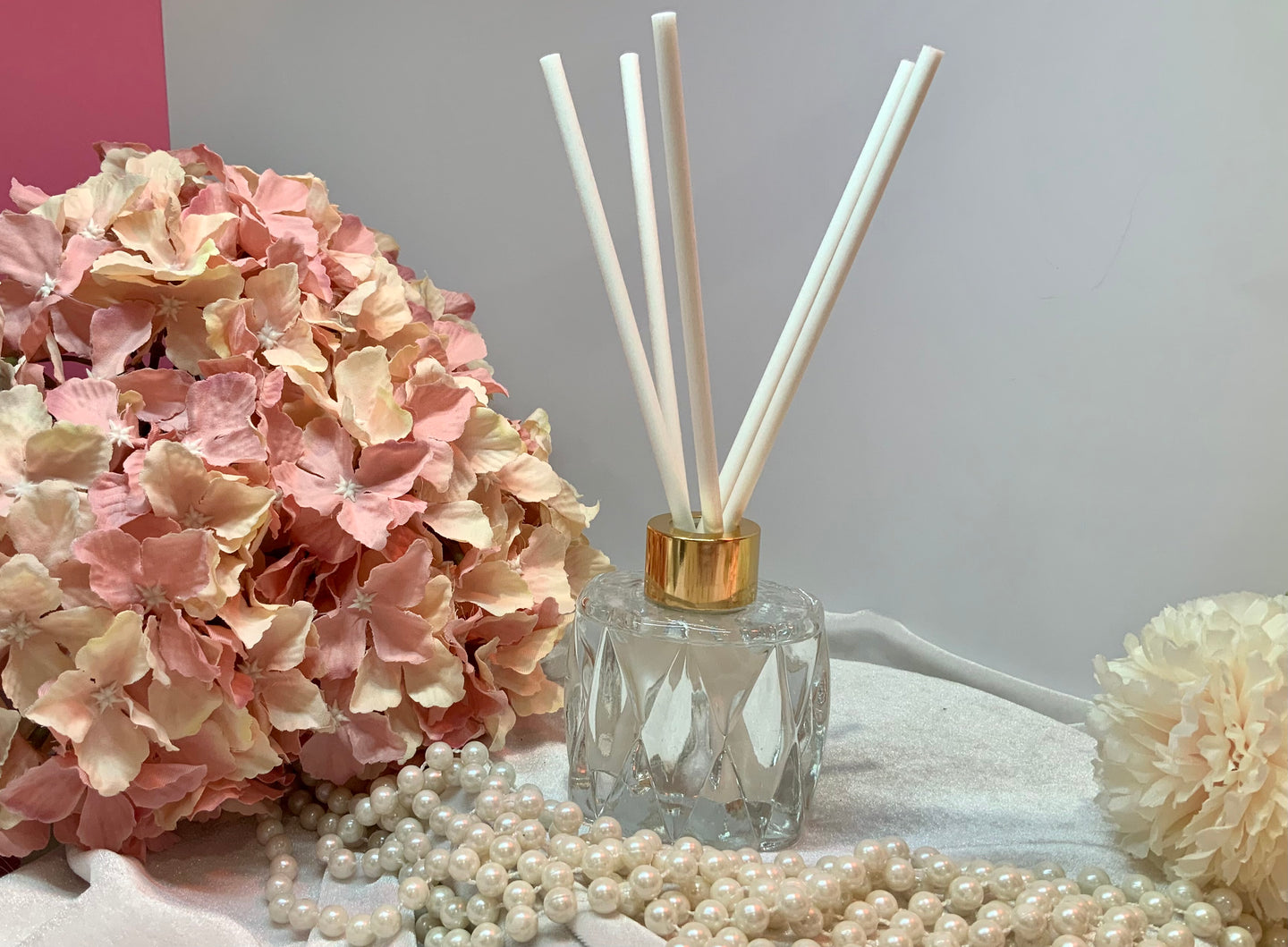 Rose Fragrance - Cut Glass Diffusers