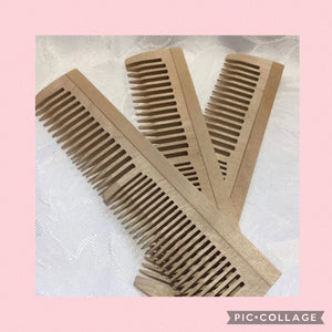 Natural Wood Comb - Take the static out of combing