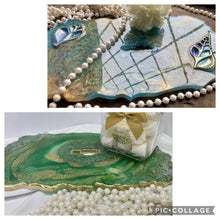Load image into Gallery viewer, Decorative Sea shell Resin Serving Tray/Centrepiece